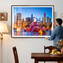 Chicago Wall Art Canvas Print, Chicago City Downtown Night by MyGreatCanvas | Canvas Wall Art Prints | Photo Prints & Wall Decor