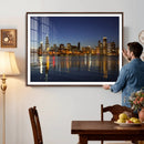 Chicago Wall Art Canvas Print - Chicago City Downtown Night by MyGreatCanvas | Canvas Wall Art Prints | Photo Prints & Wall Decor