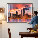 Chicago Wall Art Canvas Print - Chicago City Downtown Night by MyGreatCanvas | Canvas Wall Art Prints | Photo Prints & Wall Decor