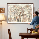 Farmhouse Texas Longhorn Wall Art Canvas Print - Abstract by MyGreatCanvas | Canvas Wall Art Prints | Photo Prints & Wall Decor