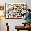 Farmhouse Animals Horse Longhorn Cow Wall Art Canvas Print - by MyGreatCanvas | Canvas Wall Art Prints | Photo Prints & Wall Decor