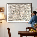 Abstract Bison Wall Art Canvas Print - Abstract Longhorn by MyGreatCanvas | Canvas Wall Art Prints | Photo Prints & Wall Decor