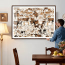 Large Longhorn Wall Art Canvas Print - Abstract Cow Animal by MyGreatCanvas | Canvas Wall Art Prints | Photo Prints & Wall Decor