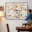 Farmhouse Longhorn Wall Art Canvas Print - Abstract Farm by MyGreatCanvas | Canvas Wall Art Prints | Photo Prints & Wall Decor