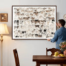 Abstract Texas Cow Canvas Print for Cabin and Western Home by MyGreatCanvas | Canvas Wall Art Prints | Photo Prints & Wall Decor