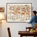 Gazelle Wall Art Canvas Print - Abstract Antelope Wall Art by MyGreatCanvas | Canvas Wall Art Prints | Photo Prints & Wall Decor