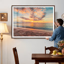Sunset Beach Wall Art Canvas Print – Soft Coastal by MyGreatCanvas | Canvas Wall Art Prints | Photo Prints & Wall Decor