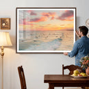 Sunset Beach Wall Art Canvas Print – Soft Coastal by MyGreatCanvas | Canvas Wall Art Prints | Photo Prints & Wall Decor