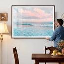 Ocean Wave Wall Art Canvas Print, Pastel Surf Seascape by MyGreatCanvas | Canvas Wall Art Prints | Photo Prints & Wall Decor