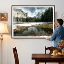 Yosemite Valley Mountain Wall Art Canvas Print, Granite by MyGreatCanvas | Canvas Wall Art Prints | Photo Prints & Wall Decor