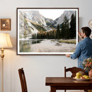 Lake Braies Alpine Landscape Wall Art Canvas Print, by MyGreatCanvas | Canvas Wall Art Prints | Photo Prints & Wall Decor