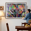 Graffiti Football Helmets Wall Art Canvas Print, Urban by MyGreatCanvas | Canvas Wall Art Prints | Photo Prints & Wall Decor
