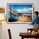 Fishing Boats Wall Art Canvas Print, Coastal Boat Beach by MyGreatCanvas | Canvas Wall Art Prints | Photo Prints & Wall Decor