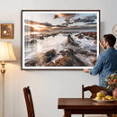Rocky Coast Ocean Sunset Wall Art Canvas Print, Dramatic by MyGreatCanvas | Canvas Wall Art Prints | Photo Prints & Wall Decor