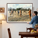 Texas Longhorn Wall Art Canvas Print, Western Ranch Cattle by MyGreatCanvas | Canvas Wall Art Prints | Photo Prints & Wall Decor