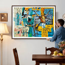 Basquiat Style Bird Bull Graffiti Wall Art Canvas Print, by MyGreatCanvas | Canvas Wall Art Prints | Photo Prints & Wall Decor