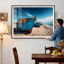 Coastal Fishing Boats Wall Art Canvas Print, Sunset Beach by MyGreatCanvas | Canvas Wall Art Prints | Photo Prints & Wall Decor