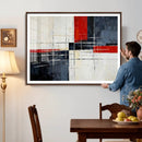 Navy Red Abstract Wall Art Canvas Print, Modern Luxury by MyGreatCanvas | Canvas Wall Art Prints | Photo Prints & Wall Decor
