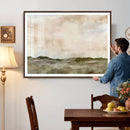 Muted Watercolor Hill Landscape Print — Beige Taupe Cloudy by MyGreatCanvas | Canvas Wall Art Prints | Photo Prints & Wall Decor