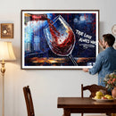 Red Wine Splash Abstract Wall Art Canvas Print, Modern Wine by MyGreatCanvas | Canvas Wall Art Prints | Photo Prints & Wall Decor
