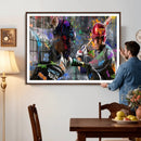 Graffiti Baseball Player Street Art Wall Art Canvas Print by MyGreatCanvas | Canvas Wall Art Prints | Photo Prints & Wall Decor