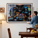 Graffiti American Football Player Street Art Wall Art Canvas by MyGreatCanvas | Canvas Wall Art Prints | Photo Prints & Wall Decor