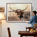 Texas Longhorn Wall Art Canvas Print – Western Cattle Ranch by MyGreatCanvas | Canvas Wall Art Prints | Photo Prints & Wall Decor