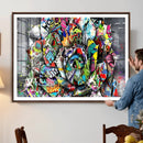Abstract Graffiti Collage Street Art Wall Art Canvas Print by MyGreatCanvas | Canvas Wall Art Prints | Photo Prints & Wall Decor