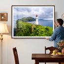 Coastal Lighthouse Wall Art Canvas Print, Cliffside Ocean by MyGreatCanvas | Canvas Wall Art Prints | Photo Prints & Wall Decor