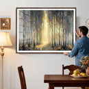 Abstract Birch Forest Wall Art Canvas Print – Modern Gold by MyGreatCanvas | Canvas Wall Art Prints | Photo Prints & Wall Decor