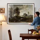 Adolf Dressler Landscape of the Oder River Wall Art Canvas by MyGreatCanvas | Canvas Wall Art Prints | Photo Prints & Wall Decor