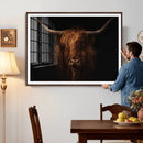 Highland Cow Wall Art Canvas Print – Moody Dark Rustic by MyGreatCanvas | Canvas Wall Art Prints | Photo Prints & Wall Decor