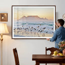 Seagulls Over Ocean Wall Art Canvas Print – Coastal Beach by MyGreatCanvas | Canvas Wall Art Prints | Photo Prints & Wall Decor