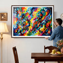 Geometric Abstract Wall Art Canvas Print, Bold Color by MyGreatCanvas | Canvas Wall Art Prints | Photo Prints & Wall Decor