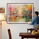 Colorful Abstract Canvas Wall Art — Large Textured Oil by MyGreatCanvas | Canvas Wall Art Prints | Photo Prints & Wall Decor