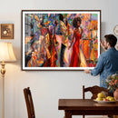 African American Jazz Singer Canvas Art — Red Dress Black by MyGreatCanvas | Canvas Wall Art Prints | Photo Prints & Wall Decor