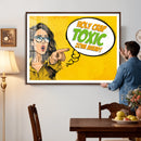 Pop Art Print Bathroom Sign Wall Art Canvas Print — Funny by MyGreatCanvas | Canvas Wall Art Prints | Photo Prints & Wall Decor