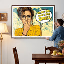 Pop Art Print Bathroom Sign Wall Art Canvas Print — Funny by MyGreatCanvas | Canvas Wall Art Prints | Photo Prints & Wall Decor