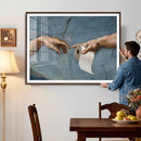 Funny Bathroom Canvas Wall Art, Michelangelo Creation of by MyGreatCanvas | Canvas Wall Art Prints | Photo Prints & Wall Decor
