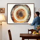 Natural Wood Slice Wall Art Canvas Print, Tree Ring Wall by MyGreatCanvas | Canvas Wall Art Prints | Photo Prints & Wall Decor