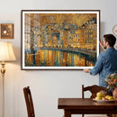 Gustav Klimt Golden Cityscape Wall Art Canvas Print, Framed by MyGreatCanvas | Canvas Wall Art Prints | Photo Prints & Wall Decor