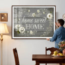 Home Sweet Home Wall Art Canvas Print, Floral Farmhouse by MyGreatCanvas | Canvas Wall Art Prints | Photo Prints & Wall Decor