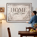 Home Sweet Home Wall Art Canvas Print, Floral Farmhouse by MyGreatCanvas | Canvas Wall Art Prints | Photo Prints & Wall Decor
