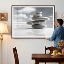 Zen Stone Wall Art Canvas Print, Balanced Rock Stack Framed by MyGreatCanvas | Canvas Wall Art Prints | Photo Prints & Wall Decor