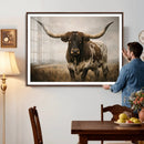 Longhorn Bull Wall Art Canvas Print, Western Farmhouse by MyGreatCanvas | Canvas Wall Art Prints | Photo Prints & Wall Decor