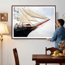 Sailboat Wall Art Canvas Print, Vintage Ship Bow Framed by MyGreatCanvas | Canvas Wall Art Prints | Photo Prints & Wall Decor