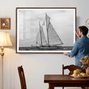 Vintage Sailboat Wall Art Canvas Print, Black and White by MyGreatCanvas | Canvas Wall Art Prints | Photo Prints & Wall Decor
