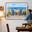 Large Beach Canvas Wall Art Coastal Adirondack Chairs Ocean by MyGreatCanvas | Canvas Wall Art Prints | Photo Prints & Wall Decor
