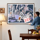 Playing Cards Canvas Wall Art | Casino Game Room Decor, by MyGreatCanvas | Canvas Wall Art Prints | Photo Prints & Wall Decor
