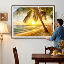 Beach Sunset Canvas Wall Art Print - Tropical Beach Canvas by MyGreatCanvas | Canvas Wall Art Prints | Photo Prints & Wall Decor